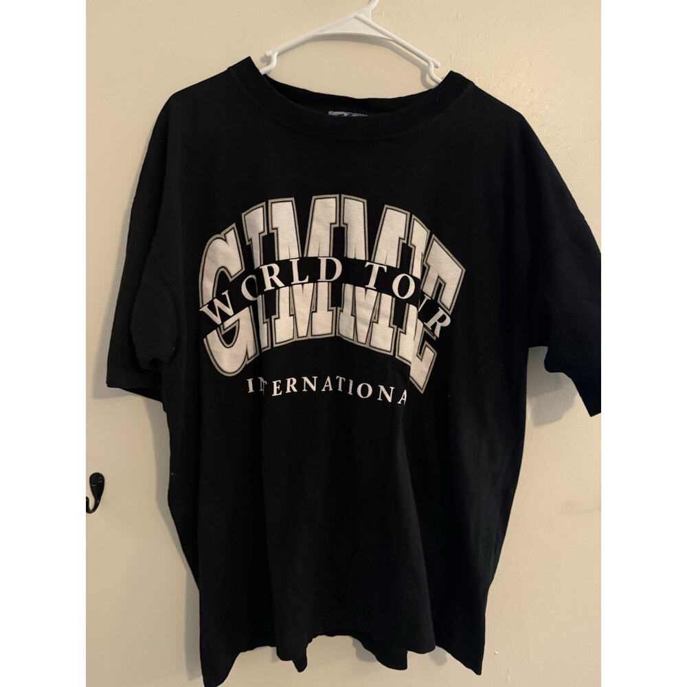 Vintage GAB Gimme A Break World Tour International Black T Shirt USA Made